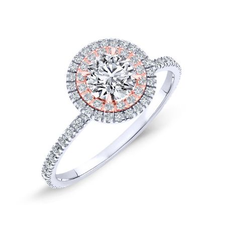 Juniper Moissanite Matching Band Only (engagement Ring Not Included) For Ring With Round Center whitegold