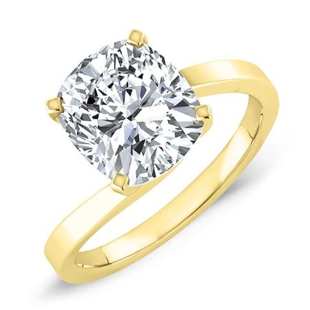 Zinnia Cushion Diamond Bridal Set (Lab Grown Igi Cert) yellowgold