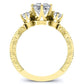 Tuberose Princess Diamond Engagement Ring (Lab Grown Igi Cert) yellowgold