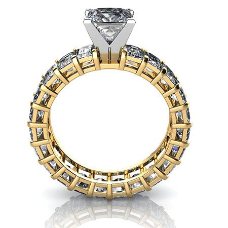 Blossom Princess Diamond Engagement Ring (Lab Grown Igi Cert) yellowgold