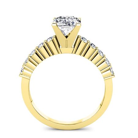 Magnolia Cushion Diamond Engagement Ring (Lab Grown Igi Cert) yellowgold