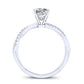 Iris Princess Diamond Engagement Ring (Lab Grown Igi Cert) whitegold