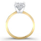 Lantana Round Diamond Engagement Ring (Lab Grown Igi Cert) yellowgold