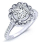 Ruellia Moissanite Matching Band Only (engagement Ring Not Included) For Ring With Princess Center whitegold