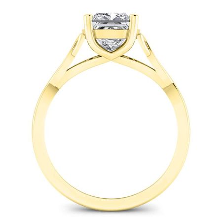 Nolina Princess Moissanite Engagement Ring yellowgold
