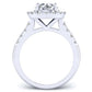 Velvet Round Diamond Engagement Ring (Lab Grown Igi Cert) whitegold