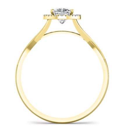 Larkspur Cushion Diamond Engagement Ring (Lab Grown Igi Cert) yellowgold