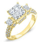 Daffodil Moissanite Matching Band Only (engagement Ring Not Included) For Ring With Princess Center yellowgold