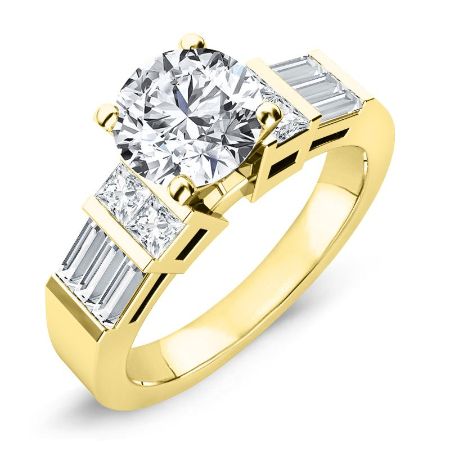 Bluebell Round Diamond Bridal Set (Lab Grown Igi Cert) yellowgold