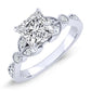 Laurel Diamond Matching Band Only (engagement Ring Not Included) For Ring With Princess Center whitegold