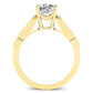 Heath Cushion Moissanite Engagement Ring yellowgold