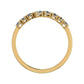 Anthea Split Bar Trendy Diamond Wedding Ring yellowgold
