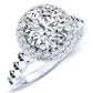 Rosanna Diamond Matching Band Only (engagement Ring Not Included) For Ring With Round Center whitegold