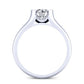 Jasmine Round Diamond Engagement Ring (Lab Grown Igi Cert) whitegold