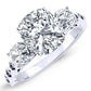 Calix Moissanite Matching Band Only (engagement Ring Not Included) For Ring With Cushion Center whitegold