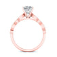 Marigold Cushion Diamond Engagement Ring (Lab Grown Igi Cert) rosegold