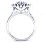 Dicentra Moissanite Matching Band Only (engagement Ring Not Included) For Ring With Round Center whitegold