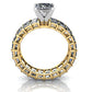 Linnea Princess Diamond Engagement Ring (Lab Grown Igi Cert) yellowgold