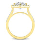 Cattleya Round Diamond Engagement Ring (Lab Grown Igi Cert) yellowgold