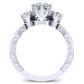 Tuberose Princess Diamond Engagement Ring (Lab Grown Igi Cert) whitegold