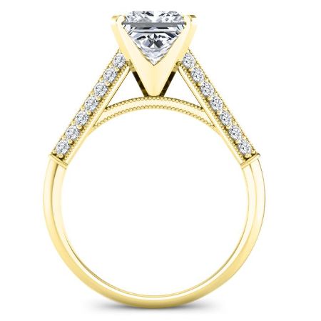 Iberis Princess Diamond Engagement Ring (Lab Grown Igi Cert) yellowgold
