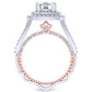 Lupin Cushion Diamond Engagement Ring (Lab Grown Igi Cert) whitegold