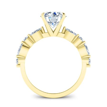 Redbud Round Diamond Engagement Ring (Lab Grown Igi Cert) yellowgold