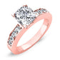 Eliza Diamond Matching Band Only (engagement Ring Not Included) For Ring With Cushion Center rosegold