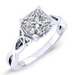 Nolina Matching Band Only ( Engagement Ring Not Included) For Ring With Princess Center whitegold