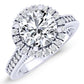 Mawar Moissanite Matching Band Only (engagement Ring Not Included) For Ring With Round Center whitegold