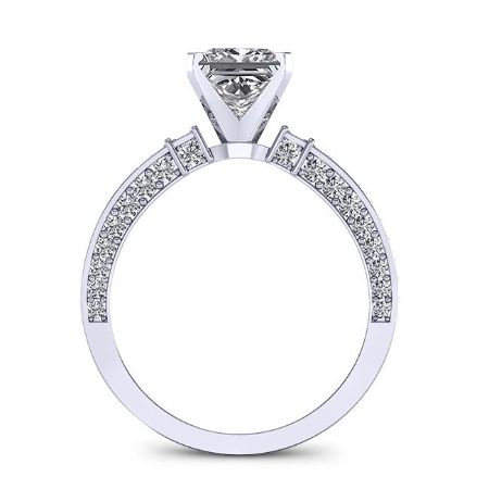 Daphne Princess Diamond Engagement Ring (Lab Grown Igi Cert) whitegold