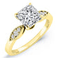Mulberry Moissanite Matching Band Only (engagement Ring Not Included) For Ring With Princess Center yellowgold