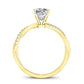 Iris Princess Diamond Engagement Ring (Lab Grown Igi Cert) yellowgold