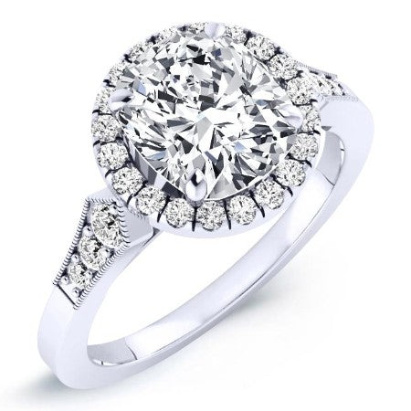 Kalmia Diamond Matching Band Only (engagement Ring Not Included) For Ring With Cushion Center whitegold