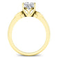 Lobelia Princess Diamond Engagement Ring (Lab Grown Igi Cert) yellowgold