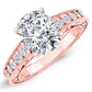 Romy Moissanite Matching Band Only (engagement Ring Not Included) For Ring With Cushion Center rosegold