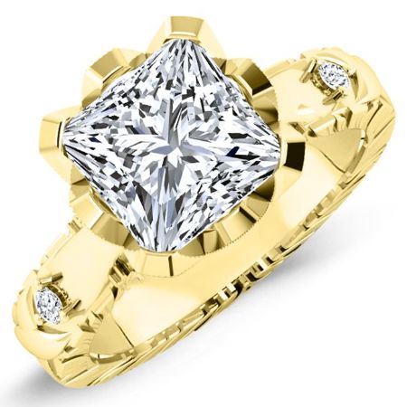 Arbor Diamond Matching Band Only (engagement Ring Not Included) For Ring With Princess Center yellowgold