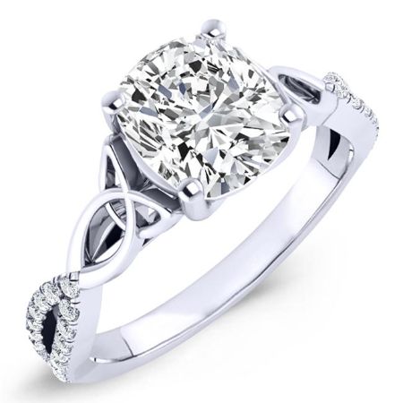 Pavonia Cushion Diamond Bridal Set (Lab Grown Igi Cert) whitegold