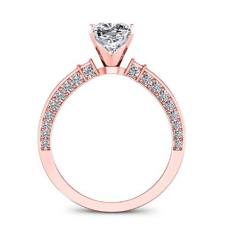 Daphne Cushion Diamond Engagement Ring (Lab Grown Igi Cert) rosegold