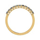 Tiana Asscher Trendy Moissanite Wedding Ring yellowgold