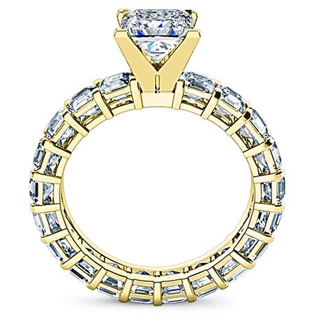 Willow Princess Moissanite Engagement Ring yellowgold