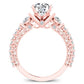 Belle Round Diamond Engagement Ring (Lab Grown Igi Cert) rosegold