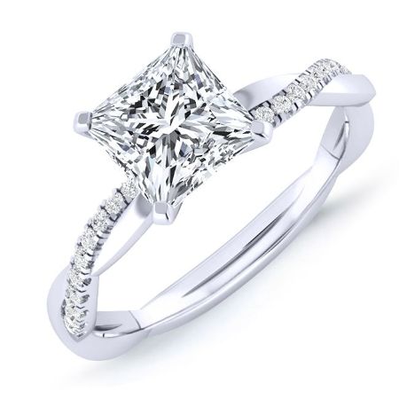 Iris Princess Diamond Bridal Set (Lab Grown Igi Cert) whitegold