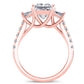 Marjoram Princess Diamond Engagement Ring (Lab Grown Igi Cert) rosegold