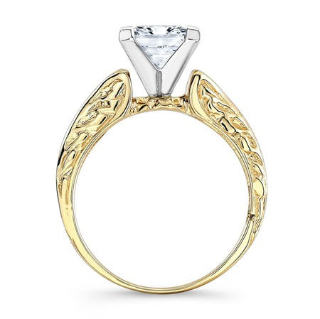 Verbena Princess Diamond Engagement Ring (Lab Grown Igi Cert) yellowgold
