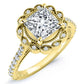 Ruellia Moissanite Matching Band Only (engagement Ring Not Included) For Ring With Princess Center yellowgold