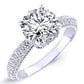 Oxalis Moissanite Matching Band Only (engagement Ring Not Included) For Ring With Round Center whitegold