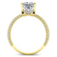 Oxalis Princess Moissanite Engagement Ring yellowgold