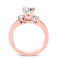 Briar Rose - 1ct Round Diamond Engagement Ring (Lab Grown Igi Cert) rosegold