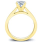 Snowdrop Cushion Diamond Engagement Ring (Lab Grown Igi Cert) yellowgold